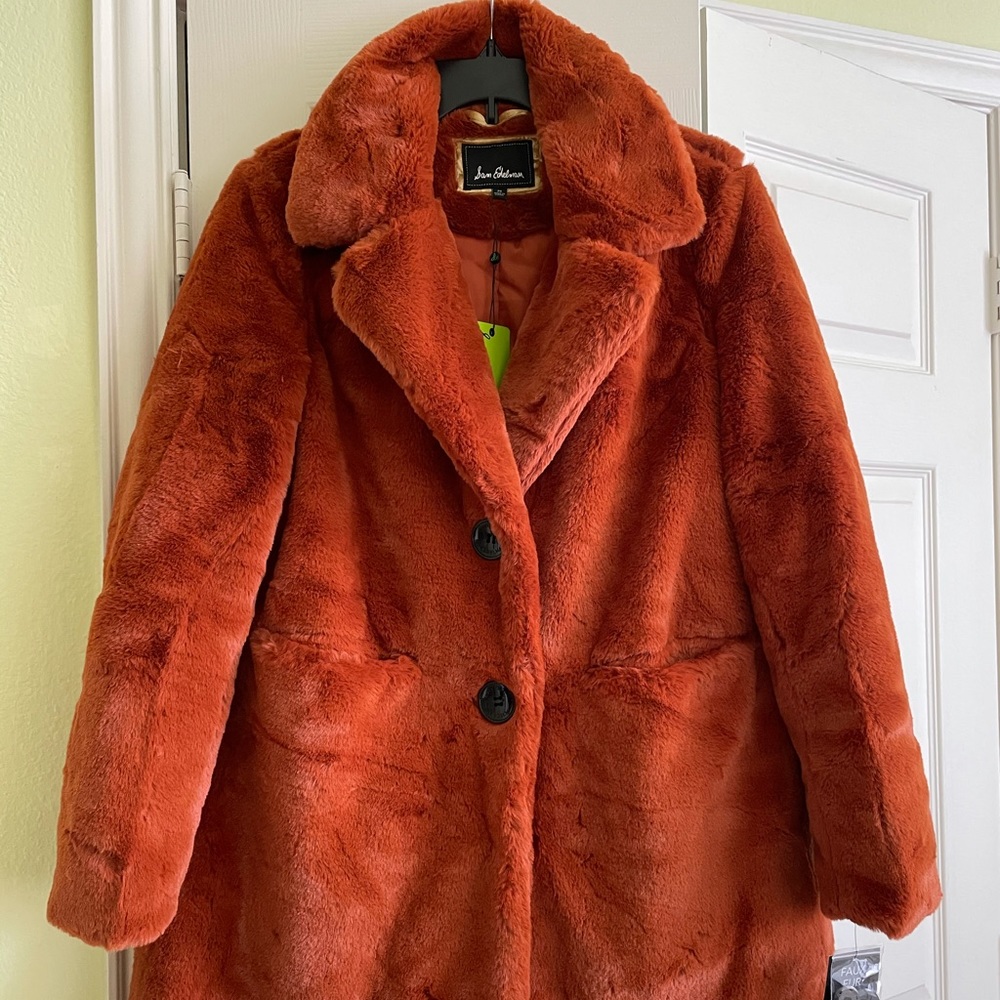 Sam Edelman Faux Fur Coat Jacket M